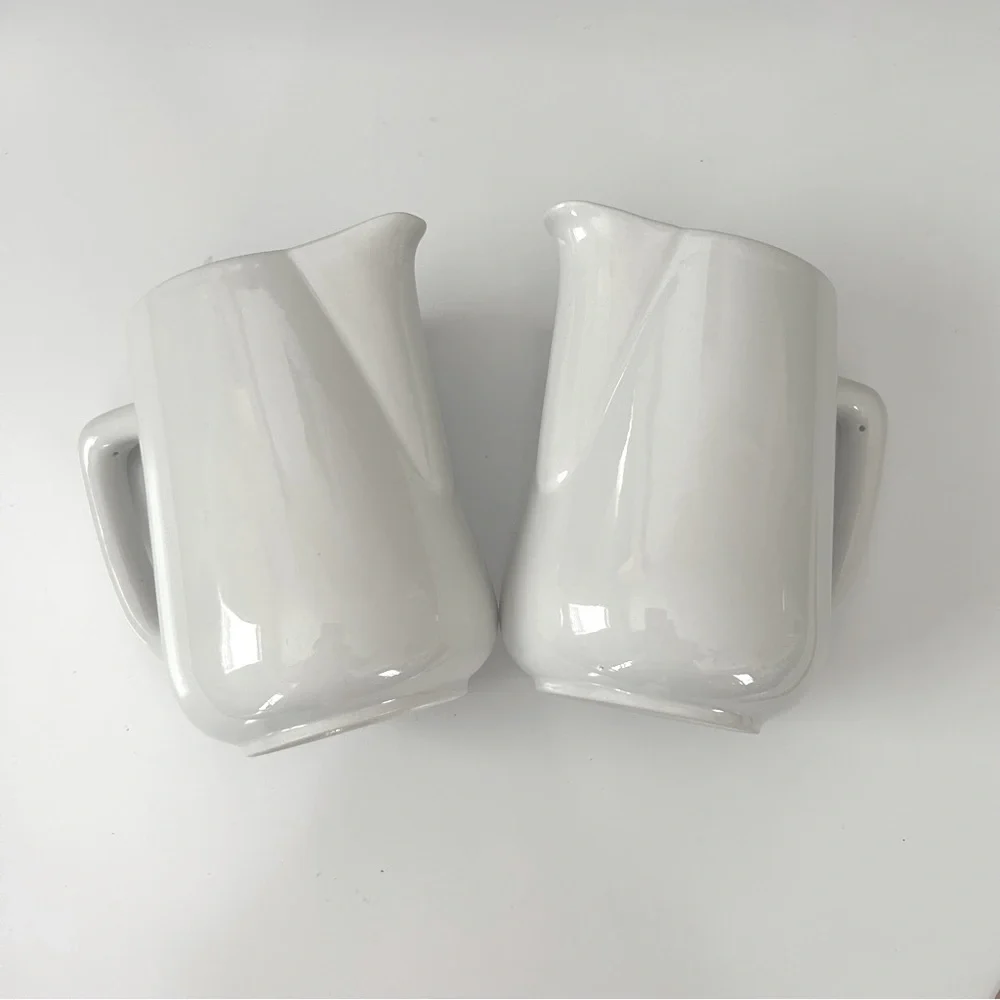 Set of 2 Vintage Italian Coffee Milk Creamer 5.5” Pitchers for Home /Restaurant